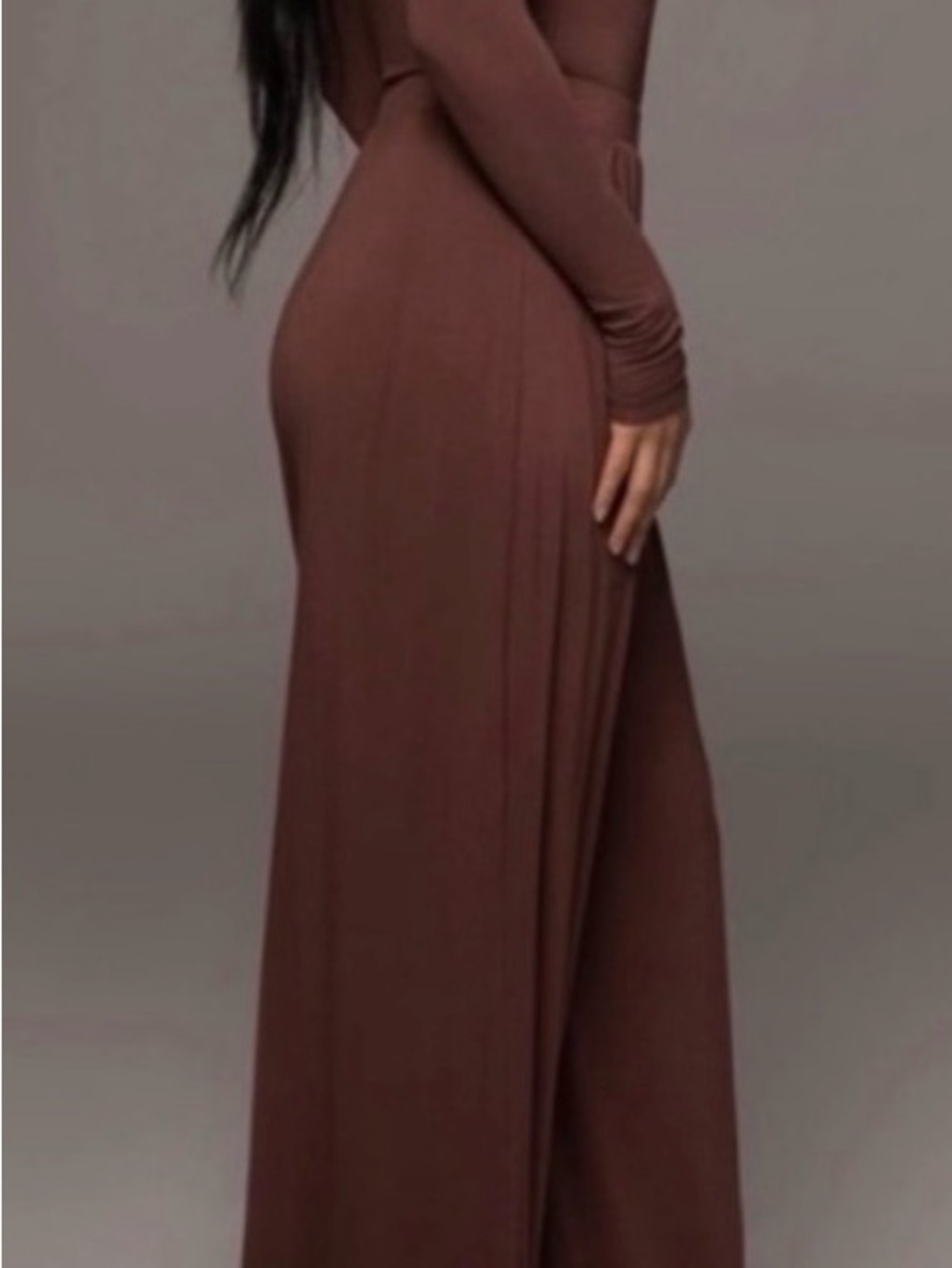New with tags chocolate brown JLUXLABEL Devyn wide leg pants Size Large